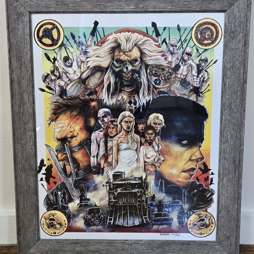 Framed Mad Max Fury Road Art Print
